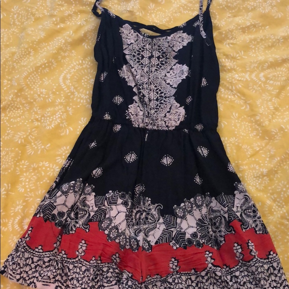 Tribal print romper